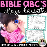 Bible ABC's Play Dough Alphabet Mats/Coloring Pages for Pr