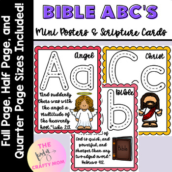 Preview of Bible ABCs: Mini Posters & Scripture Cards