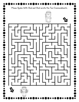 Ten Commandments Maze