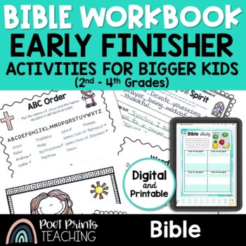 Preview of Bible Worksheets for Early Finishers