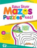 Bible Alphabet Activities for Kids Christian Puzzle Book &
