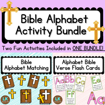 Preview of Bible Alphabet Activity BUNDLE!