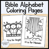 Bible Alphabet Coloring Pages! Christian Alphabet Curriculum