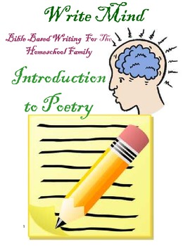 Preview of Bible-Based Introduction to Writing Poetry for 4th-8th Grades