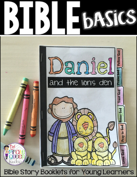 Preview of Bible Basics: Daniel and the Lion's Den Story Flip Book