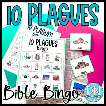 Preview of Bible Bingo 10 Plagues l Moses Bible Lessons l Ten Plagues
