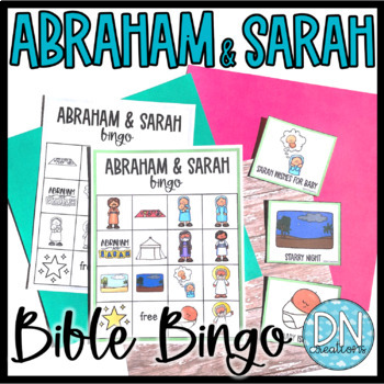 Preview of Bible Bingo Abraham Sarah l Genesis Bible Games l God's Promises to Abraham