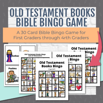 Bible Bingo - Bible Game to Help Kids Learn BOOKS of the Old Testament