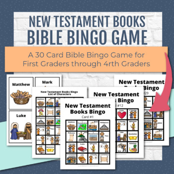 Bible Bingo - Bible Game to Help Kids Learn Books of the New Testament