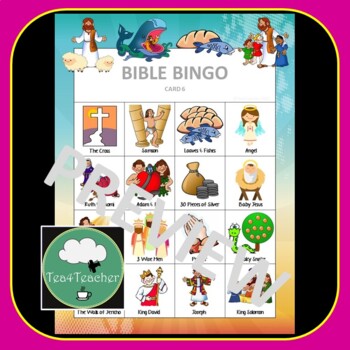 BIBLE BINGO Game by Tea4Teacher | Teachers Pay Teachers