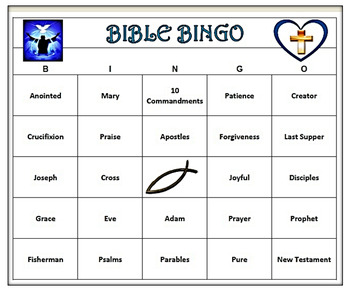 Scriptural Learning Bible Bingo Game 