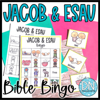 Preview of Bible Bingo Jacob and Esau l Genesis Bible Activities l Jacob Bingo