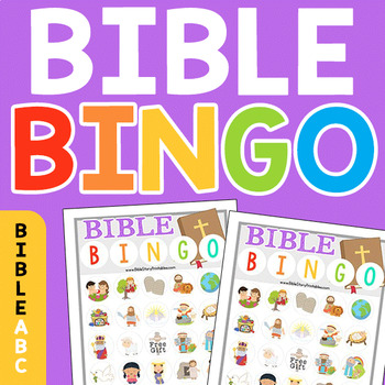 Bible Bingo Pack by Preschool Mom | Teachers Pay Teachers
