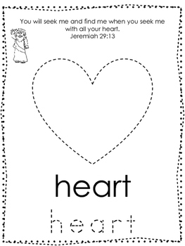 Bible Characters and Verses Shape Tracing printable worksheet