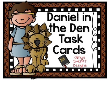 Preview of Bible Cards: Daniel in the Lions' Den Task Cards