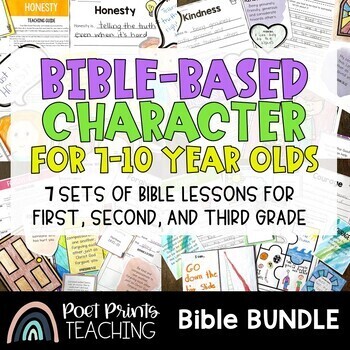 Preview of Character Education Bible Lessons