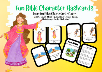 Preview of Bible Character Flashcards