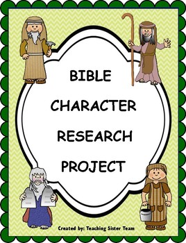 Preview of Bible Character Research Project