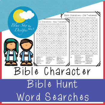 Preview of FREE Bible Character Word Searches