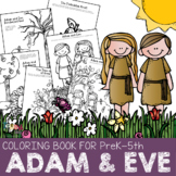 Bible Characters for Preschoolers: Adam and Eve Coloring Book