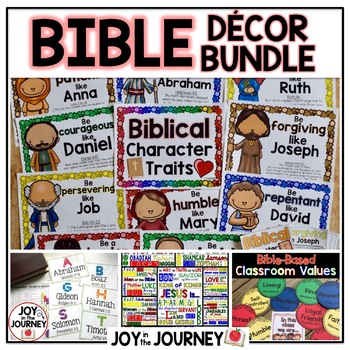 Preview of Bible Classroom Decor Bundle