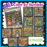 Bible Color by Number, Bible Coloring Pages