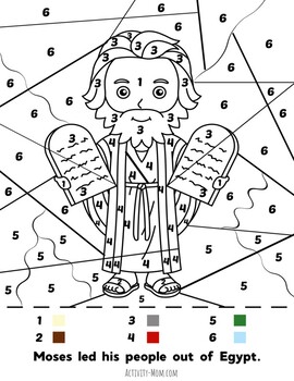 Bible Color By Number: Easy Christian Coloring Activity for Kids 4-8:  Press, Busy Kid: 9798391945253: : Books