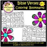 Bible Coloring Bookmarks - Bible verses - Printable - Set1