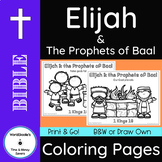 Bible Coloring Pages: Elijah and the Prophets of Baal