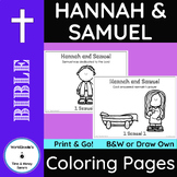 Bible Coloring Pages: Hannah and Samuel