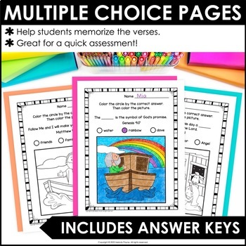 Distance Learning Bible Coloring Pages Set 1 | TpT