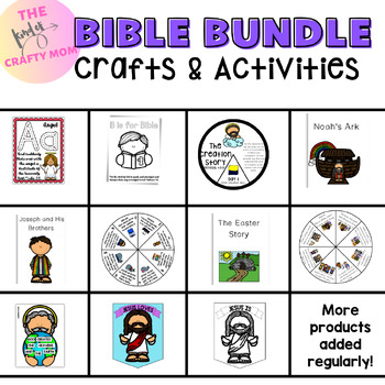 Preview of Bible Lesson & Activity | Crafts | Coloring | Scripture Cards | Growing BUNDLE