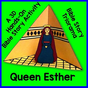 Preview of Queen Esther Triorama Bible Craft