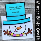 Bible Craft for kids | Winter Snowman Craft Sunday School 