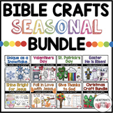 Seasonal Bible Crafts Bundle, Sunday School Holiday Crafts