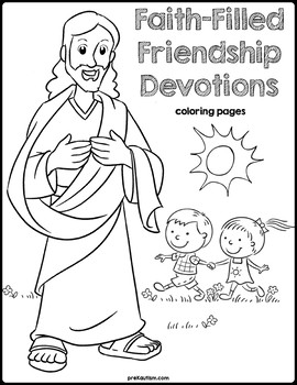 Preview of Bible Devotions | Friendship Coloring Pages