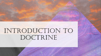 Preview of Bible Doctrine for Devotion Chapter 1: Introduction to Doctrine