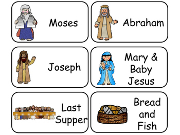Bible Friends Printable Flashcards. Preschool-Kindergarten Bible.