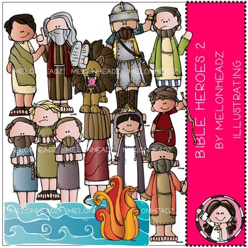 Preview of Bible Heroes clip art Part 2 - COMBO PACK- by Melonheadz
