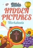 Bible Hidden Pictures Worksheets + Coloring Pages
