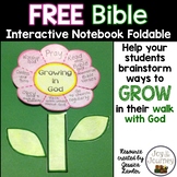 FREE Bible Interactive Notebook Foldable: Growing in God