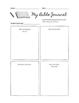 Preview of Bible Journal Page