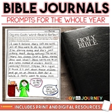 Bible Journal Prompts Digital for Distance Learning