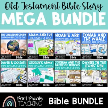 Preview of Bible Lesson Mega Bundle, Old Testament Stories