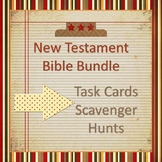 New Testament Bible Activity Bundle - Task Cards and Scave