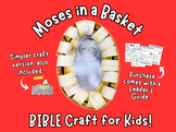 Bible Lesson of Moses, Moses in a Basket Craft, Moses Colo