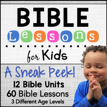 Preview of Bible Lessons Curriculum - A Sneak Peek!