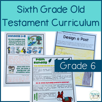 Preview of Bible Lessons Old Testament Curriculum for Sixth Grade