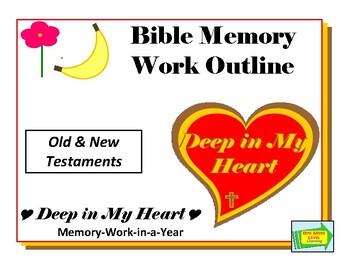 Preview of Bible Lessons Outline Memory-Work-In-a-Year