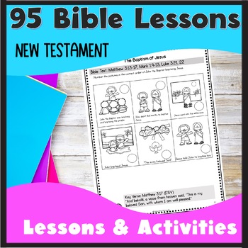 Preview of Bible Lessons and Activities Curriculum New Testament Preschool Kinder
